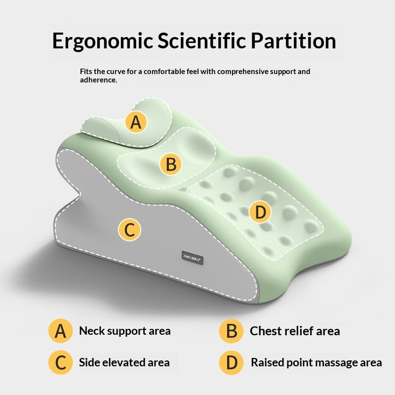 Ergonomic Orthopedic Memory Foam Support Pillow – Handmade Comfortable Back & Neck Cushion for Bed, Sofa & Office Zyloraglobal